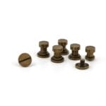 chicago-screw-post-flat-head-6x4mm-antique-brass Chicago Screw Post Flat Head | 6 x 4 mm