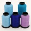 Nylon Bonded Thread-Blues and Purples Nylon bonded thread in blue and purple color variations.-Avetco