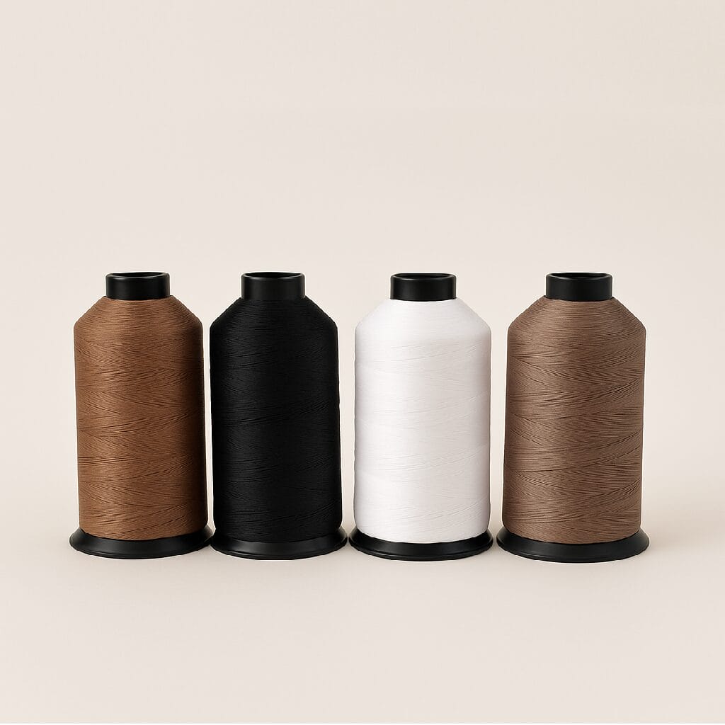 Nylon Bonded Thread-Earth Tones Nylon bonded thread in neutral and earth-tone color variations.-Avetco