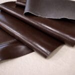 SH-522 Brown Goat Synthetic Leather-Avetco Smooth PU Synthetic Leathers 0.6mm | 1 YD