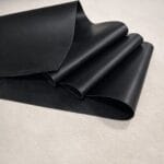 SH-525 Black Matt-Avetco Smooth PU Synthetic Leathers 0.6mm | 1 YD