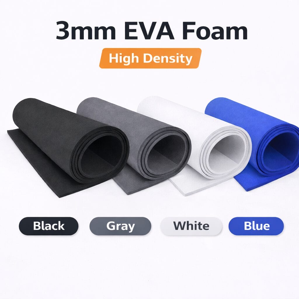 SP-70B 3mm EVA Foam- Avetco Inc 3mm Black, Gray, Whit, and Blue EVA foam sheet high density craft cosplay foam ~39 x 51 inch - Avetco