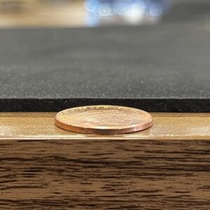 SP-70B 3mm Black EVA Foam - penny comparison - Avetco 0.12″ | 3mm E700 High Density EVA Foam Sheets – 70-75 Shore C – 2 or 6 pk