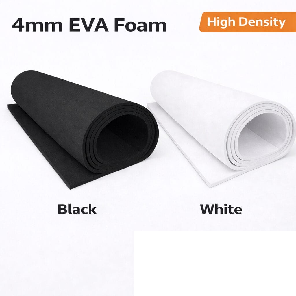 SP-70B 4mm Black and White EVA Foam- Avetco Inc 4mm Black and White EVA foam sheet high density craft cosplay foam ~39 x 51 inch - Avetco