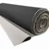 tricot Black tricot foam-backed fabric with 2mm soft padding lining, 56 inches wide.