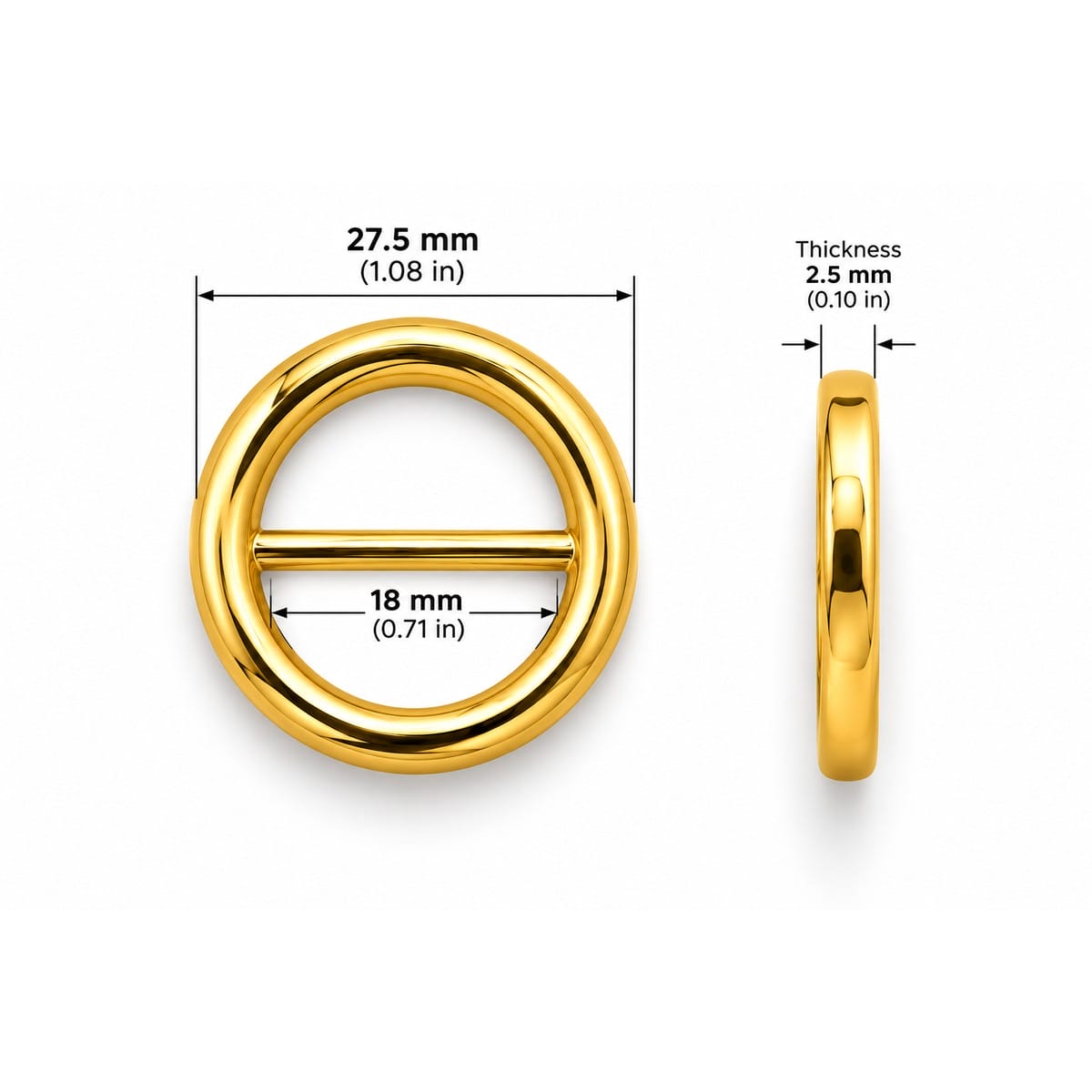 AK208 round slide 18 mm size chart AK208 round slide 18 mm size chart – 27.5 mm outside, 18 mm strap opening