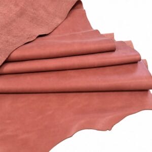 Rose Brooklyn pull-up cow leather sides stacked