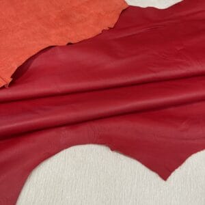 buffalo marino red Marino Calf Buffalo Leather 1-2 oz | 5-6 SF.