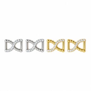 5071 crystal ornament slide in gold and nickel