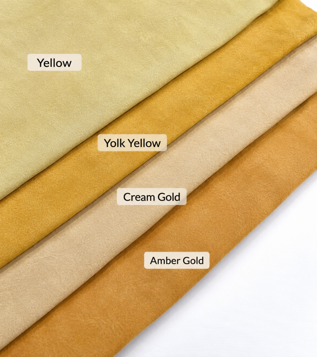 din color reference yellows Premium Garment Pig Suede Leather 2 oz Greens Yellows