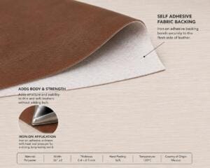 Termocrocel 130-I Soft Non-Woven Fusible Interfacing | 36″, 0.4–0.5 mm | 5 Yard