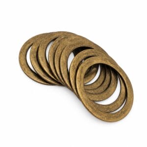 50.5 mm Flat O Ring Y7463 antique brass 2 inch flat o ring in antique brass – Y7463 50.5 mm