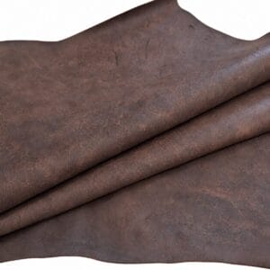 Brown Mesa distressed crackle cow leather
