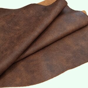 Cognac Mesa distressed crackle cow leather