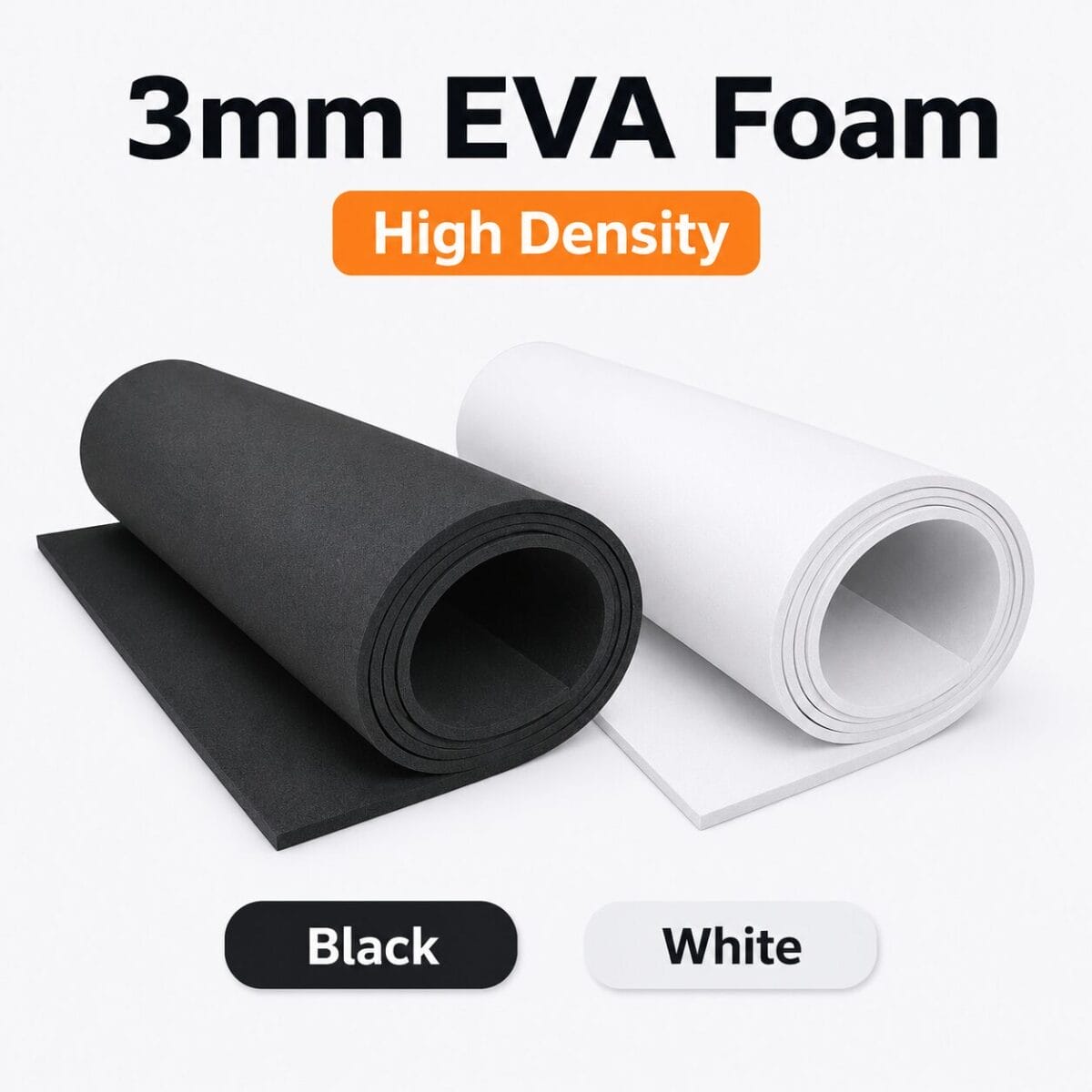 3mm eva foam 3mm E500 High-Density EVA Foam Sheets 50-55 Shore C, Standard 39 x 51