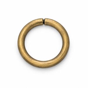 Antique brass 21 mm O ring, non-welded Antique brass 21 mm O ring, non-welded Y7462