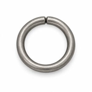 Antique nickel 21 mm O ring, non-welded Antique nickel 21 mm O ring, non-welded Y7462