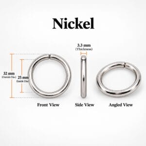 Nickel 25 mm O ring, non-welded Y7462