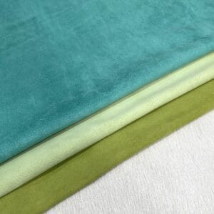 package #3 light greens Economy Pig Suede Garment Leather hide 1.5 oz 1 LB