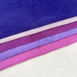 package #2 pinks purples Economy Pig Suede Garment Leather hide 1.5 oz 1 LB