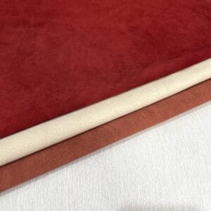 package #8 red brick + eggshell Economy Pig Suede Garment Leather hide 1.5 oz 1 LB