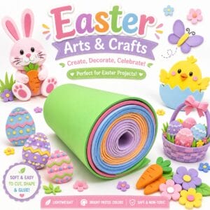 Craft EVA Foam Sheets 39″ x 39″ Pastel Mix– 10 Pack