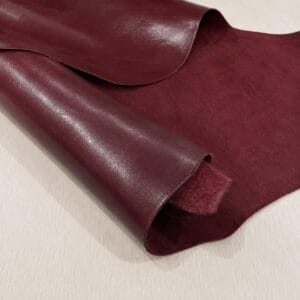 semiveg aniline cow leather oz burgundy Semi-Veg Aniline Cow Leather 3 oz | 19-21 SF