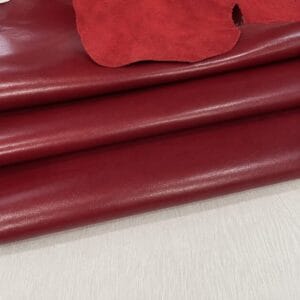 semiveg aniline cow leather oz red Semi-Veg Aniline Cow Leather 3 oz | 19-21 SF