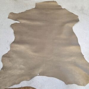 Soft Pearlized Goatskin 2.5 oz Beige Full Hide Full hide of Beige soft pearlized goatskin leather