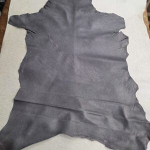 Soft Pearlized Goatskin 2.5 oz Charcoal Full Hide Full hide of Charcoal soft pearlized goatskin leather