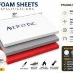 0.47″ | 12 mm E500 High Density Eva Foam Hardness 50-55° Shore C