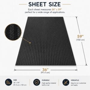 spchevron black large sheet size x chevron rubber EVA foam