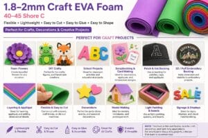 use for craft eva Craft EVA Foam Sheets 39″ x 39″ (± 0.5″) – 10 Pack