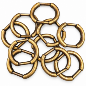 33 mm oval ring antique brass 33 mm oval ring in brushed antique brass – YAD5016 for 3/4" straps