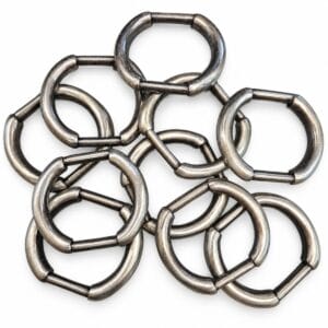 33 mm oval ring antique nickel 33 mm oval ring in brushed antique nickel – YAD5016 for 3/4" straps