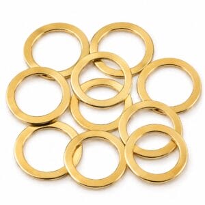 Gold flat O rings Y7465 Gold flat O rings Y7465