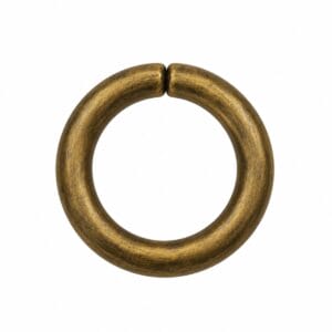 Antique brass 10 mm O ring, non-welded Antique brass 10 mm O ring, non-welded