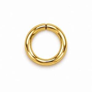 Gold 10 mm O ring, non-welded Gold 10 mm O ring, non-welded