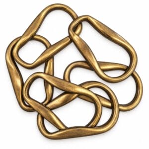 Antique brass Y021 tear drop loop Antique brass Y021 tear drop metal loop