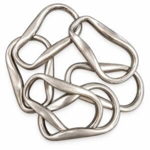 Nickel Y021 tear drop loop Nickel Y021 tear drop metal loop